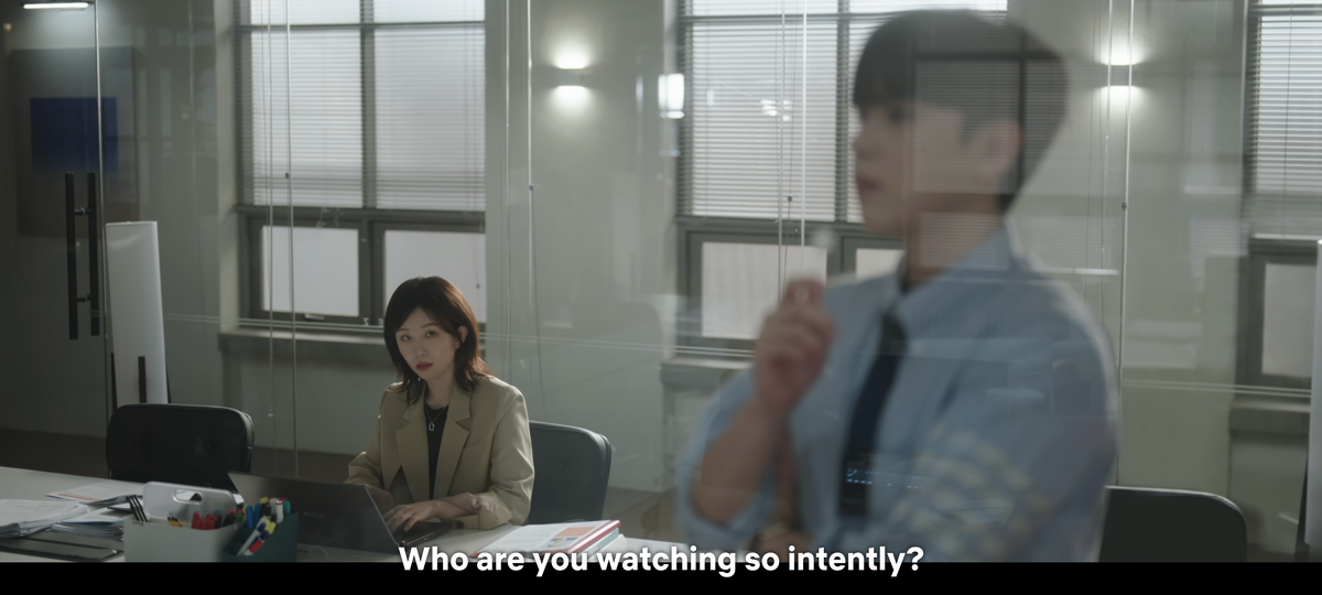 Who are you watching so intently?